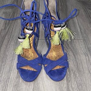 Sam Edelman blue heel sandal